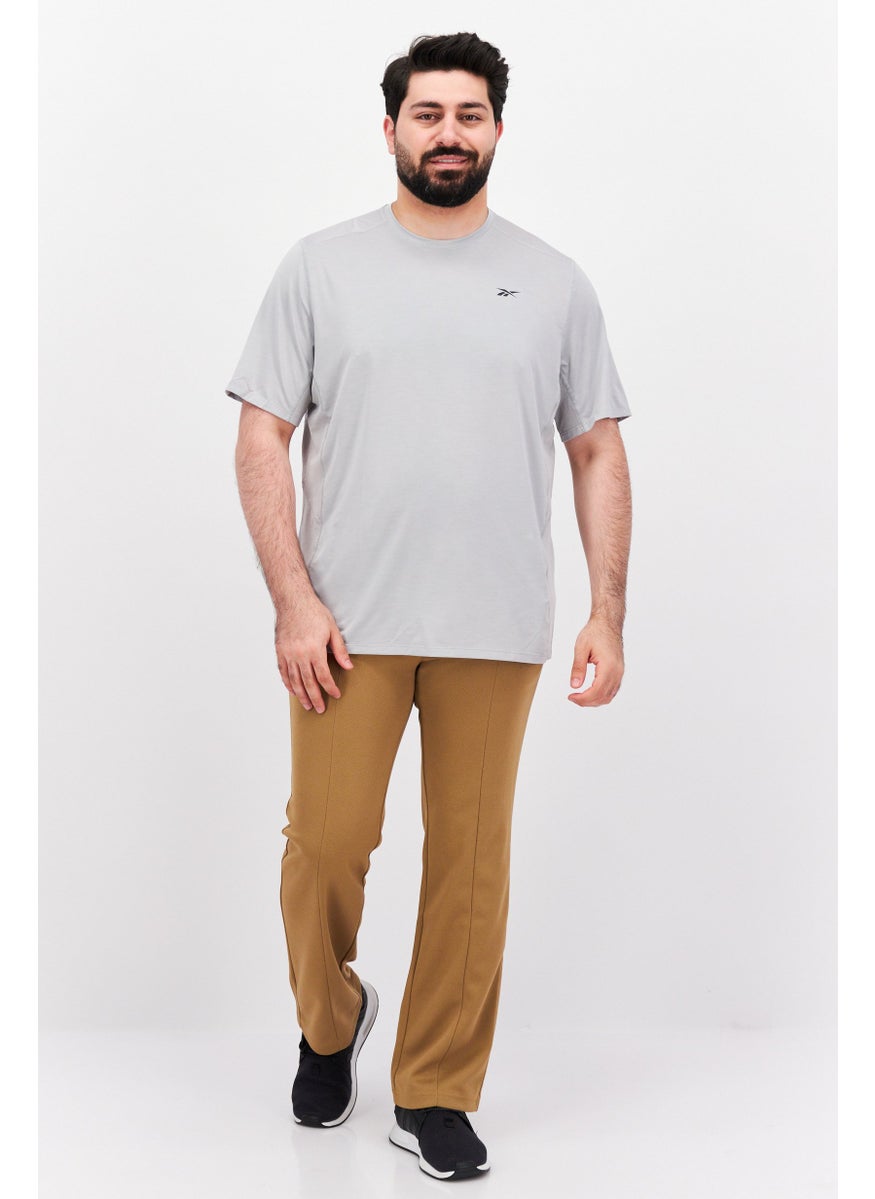 Reebok Men Sportswear Fit Training T-shirt, Grey  - Image 4