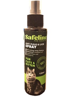 Anti-Fleas & Lice Spray For Cats 120ml