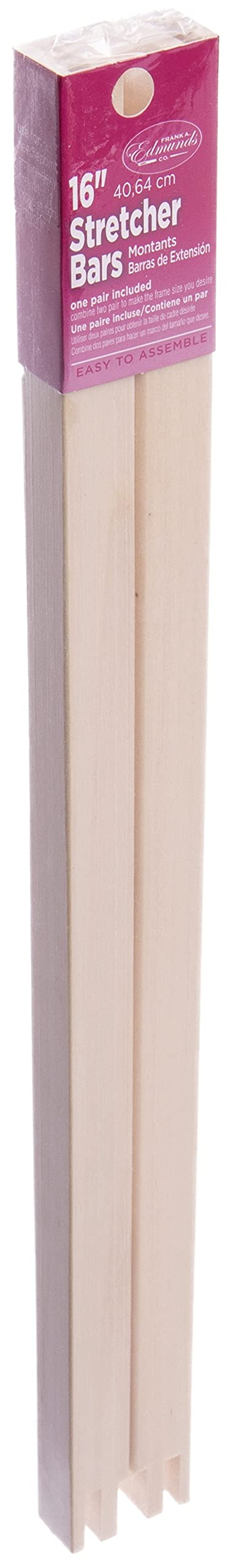 Edmunds Stretcher Bars for Needle Arts Supplies, 1 Count (Pack of 1), Natural - Image 1