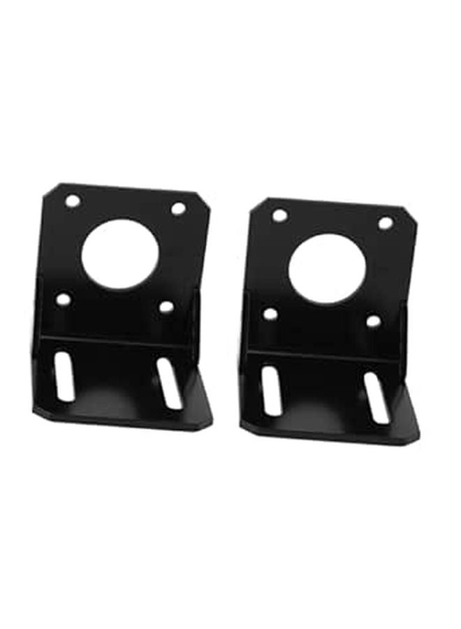2Pcs Black Motor Holder Mounting Bracket For Printers Easy Installation With Screws - Image 1