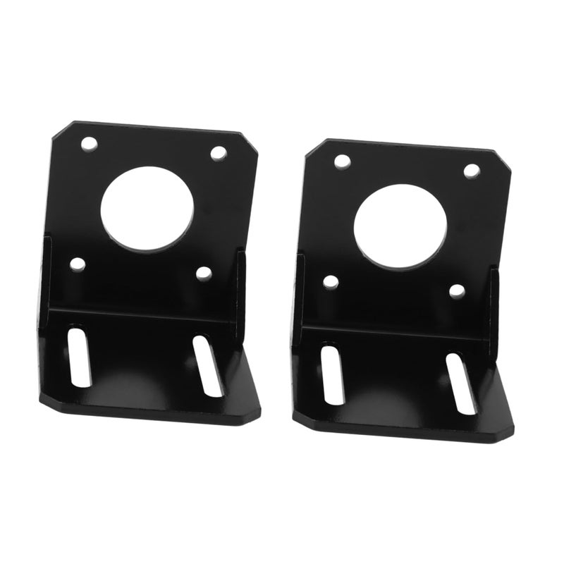 2Pcs Black Motor Holder Mounting Bracket For Printers Easy Installation With Screws - Image 2