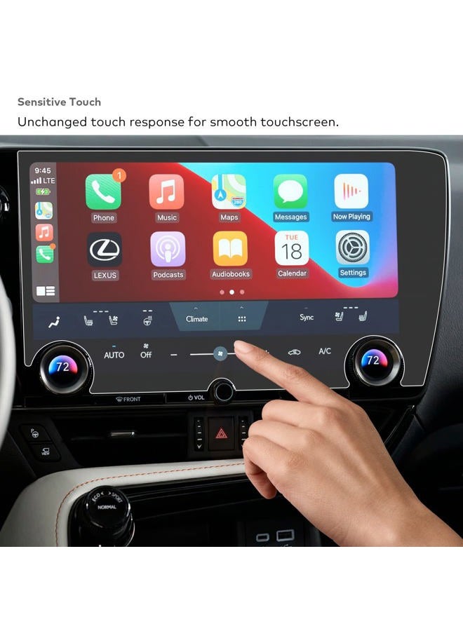 INNOSURE حماية شاشة زجاجية لسيارة لكزس NX 2022 2023 2024 / NX350 / NX350h / NX450h+ / NX450h+F Sport بحجم 14 بوصة مع خاصية مضادة للتوهج (مات) - Image 5