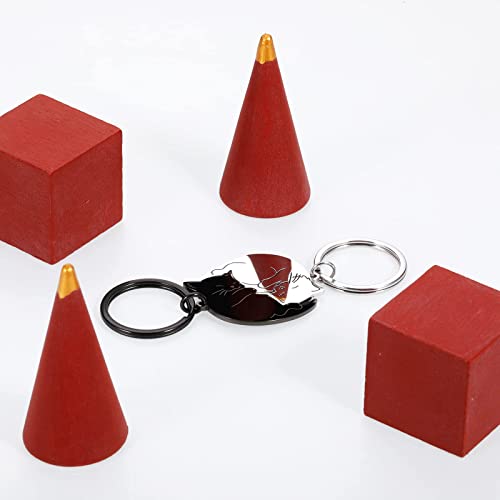 Vanlovemac Couple Gifts Cute Keychain Gifts for Boyfriend Girlfriend Cat Lover Stocking Stuffers for Women Men Matching Keychains for Couples Husband Wife Gift for Xmas Anniversary Valentine’s Day Birthday - Image 4