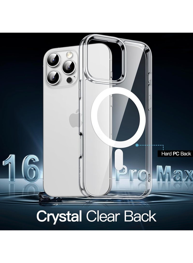 iPhone 16 Pro max  Magsafe Case Clear【N52 Strong Magnetic Adoption】iPhone 16 pro max Case Anti-Yellow and Scratch Resistant, Ultra-Thin, iphone16 pro max 6.9 Inch Magnetic Case Transparent - Image 4