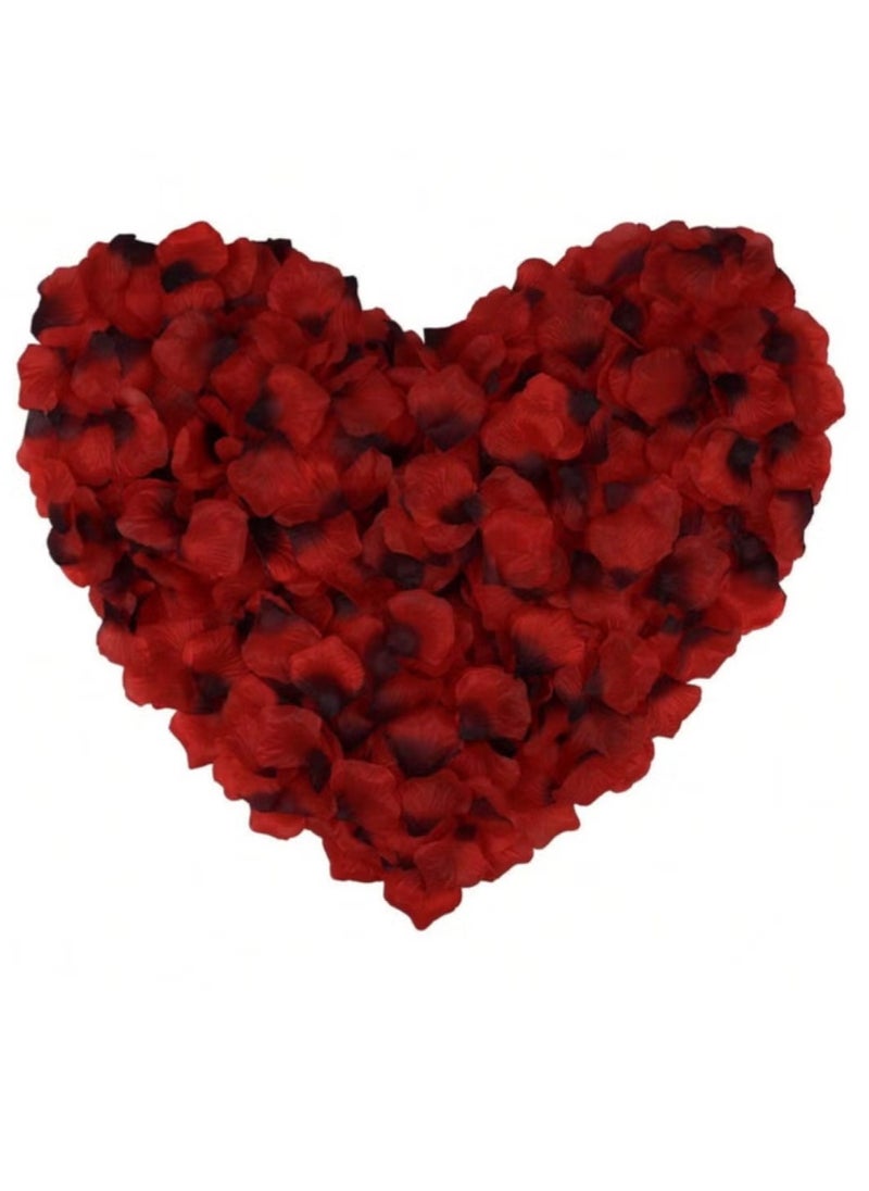 OMEVE 2000pcs Red Silk Rose Petals for Romantic Special Party Decorations, Valentine's Night, Wedding, Birthday Party  - Image 2