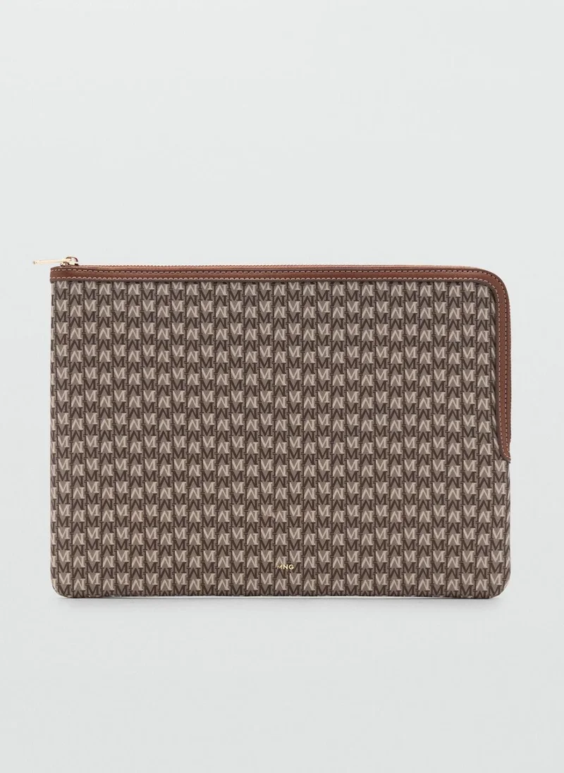 MANGO Canvas laptop case with logo