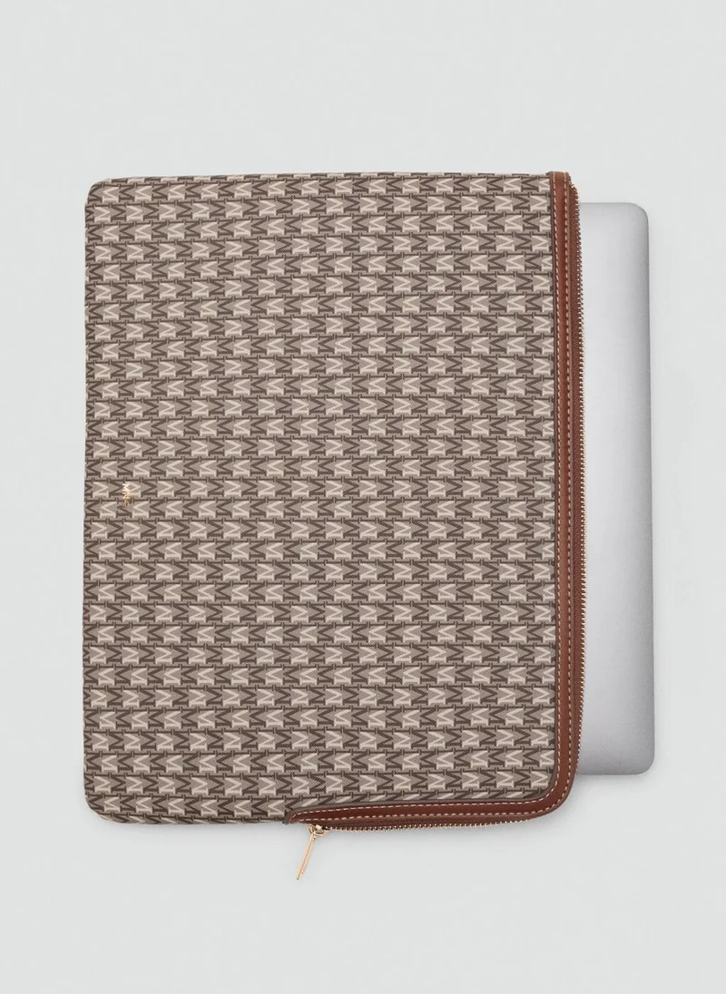 MANGO Canvas laptop case with logo