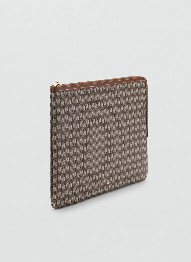 MANGO Canvas laptop case with logo