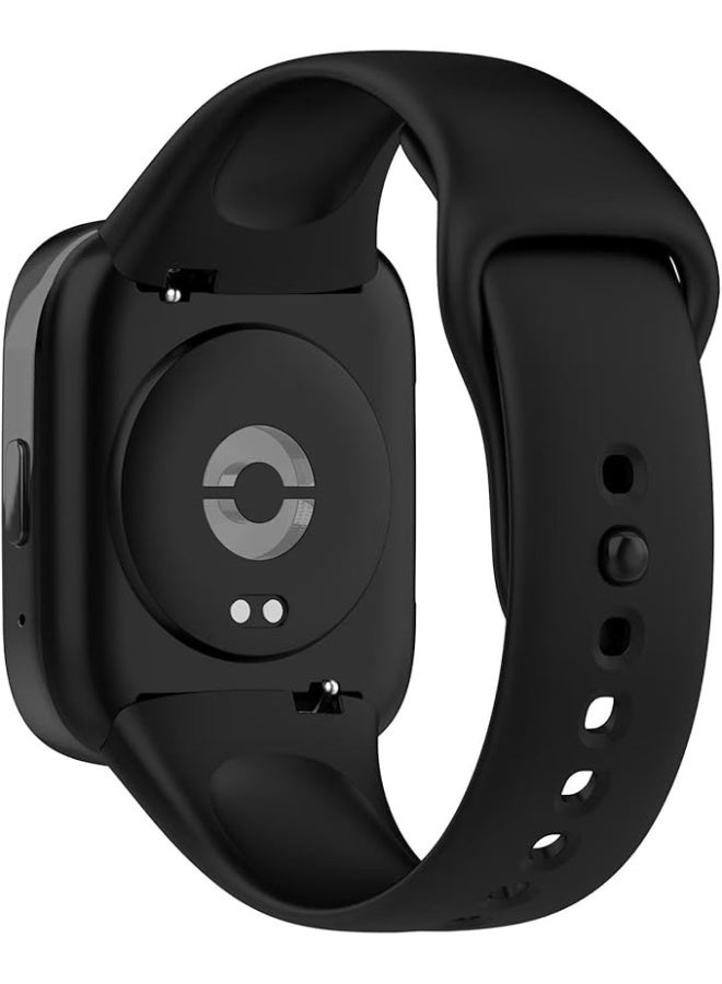 Sport Silicone Strap Compatible with Xiaomi Redmi Watch 3 Active / Redmi Watch 3 Lite, Replacement Soft Silicone Watch Band Wrist Strap, Adjustable Bracelet Wristband for Men and Women - Image 2