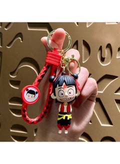 Generic Nezha 2 Anime Movie Key Chain, Creative Personality PVC Car Key Fob, Novelty Cute Character Figures Key Keeper for Bags, Car/Home Keys  - Image 1