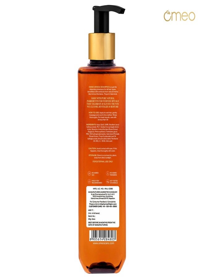 Omeo Arnica Anti-Hair Fall Shampoo - 200ml with Natural Extracts Calendula & Thuja | Controls Hair Fall, Promotes Hair Growth, Strengthens and Nourishes Hairs- For Women & Men - Image 2