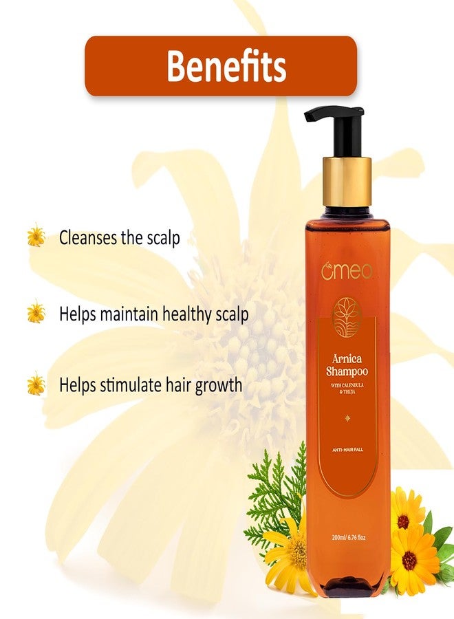 Omeo Arnica Anti-Hair Fall Shampoo - 200ml with Natural Extracts Calendula & Thuja | Controls Hair Fall, Promotes Hair Growth, Strengthens and Nourishes Hairs- For Women & Men - Image 5