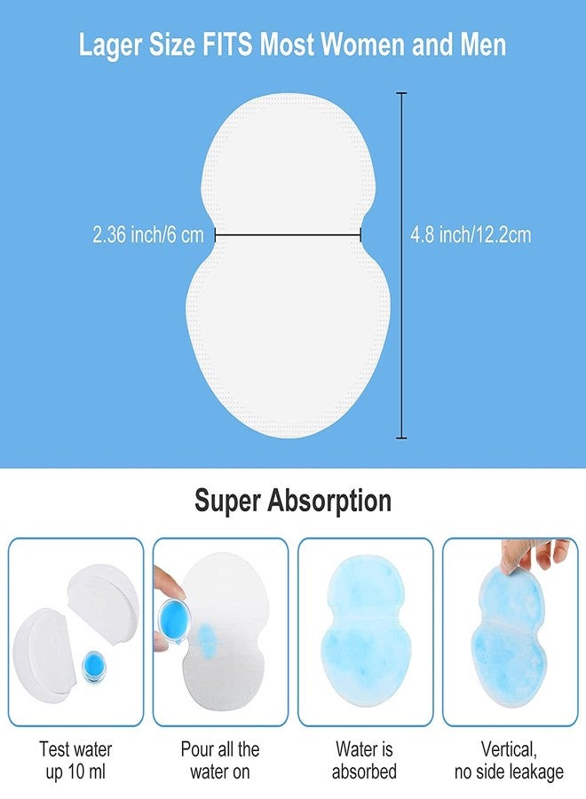 PUTHAK يونيكويتريند، 30 قطعة من ضمادات امتصاص العرق تحت الإبط، ضمادات خفيفة الوزن للاستخدام مرة واحدة، ضمادات ماصة للعرق، لاصقة غير مرئية لامتصاص العرق تحت الإبط للنساء والرجال الذين يعانون من التعرق. - Image 2