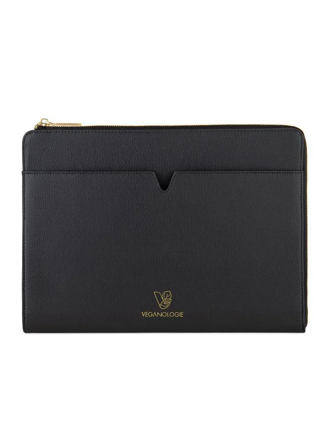 Veganologie Eden Apple Leather Laptop Sleeve 13" in Black Made From 30 Apples