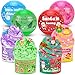 LAWOHO Christmas Stocking Stuffers for Kids 4 Pack Christmas Slime Balls with Butter Slime Xmas Addins Slime kit for Girls Boys Kids Stocking Stuffers Xmas Gifts for 4 5 6 7 8 9 10 Year Old - Image 2