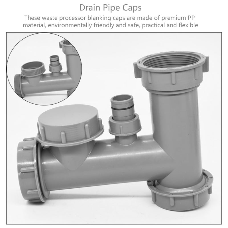 6Pcs Caps Drain Caps Protective Covers Caps (Grey) - Image 2
