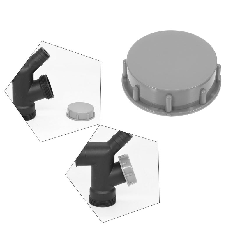 6Pcs Caps Drain Caps Protective Covers Caps (Grey) - Image 4