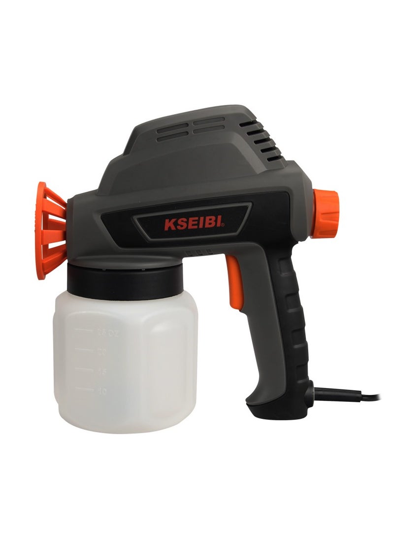 KSEIBI Paint Spray Gun 110W, Electric Sprayer Gun with 800ML Container and Nozzle 0.8mm, Ideal for Furniture, Cabinets, Fence, Walls, Door, Garden Chairs, Automotive, Home Improvement, Easy to Clean.  - Image 2