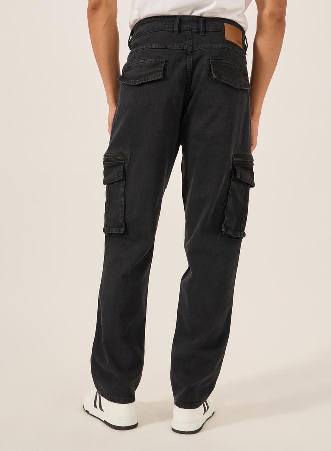 Styli Overdyed Twill Cargo Pants - Image 5