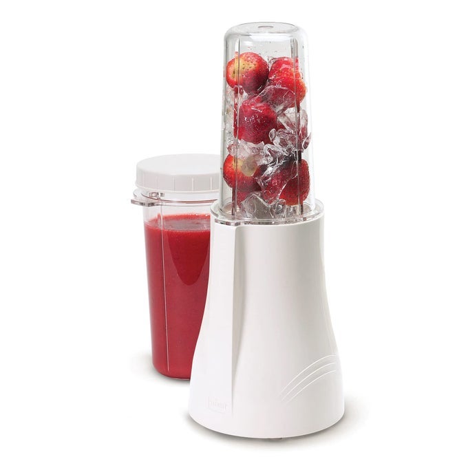 PB150 PERSONAL BLENDER FOR SHAKES AND SMOOTHIES WITH PORTABLE BLENDER CUPS WHITE LARGE