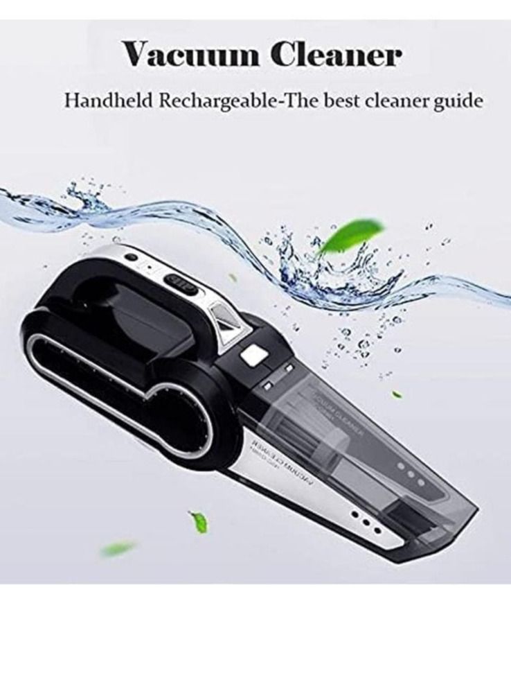 REBENUO 4-in-1 Car Vacuum Cleaner Handheld Vacuums Multifunction Car Vacuums Cleaner with Searchlight Tire Pressure Gauge and Car Inflator 120W DC 12V Up to 6500Pa Powerful Suction for Wet and Dry - Image 2