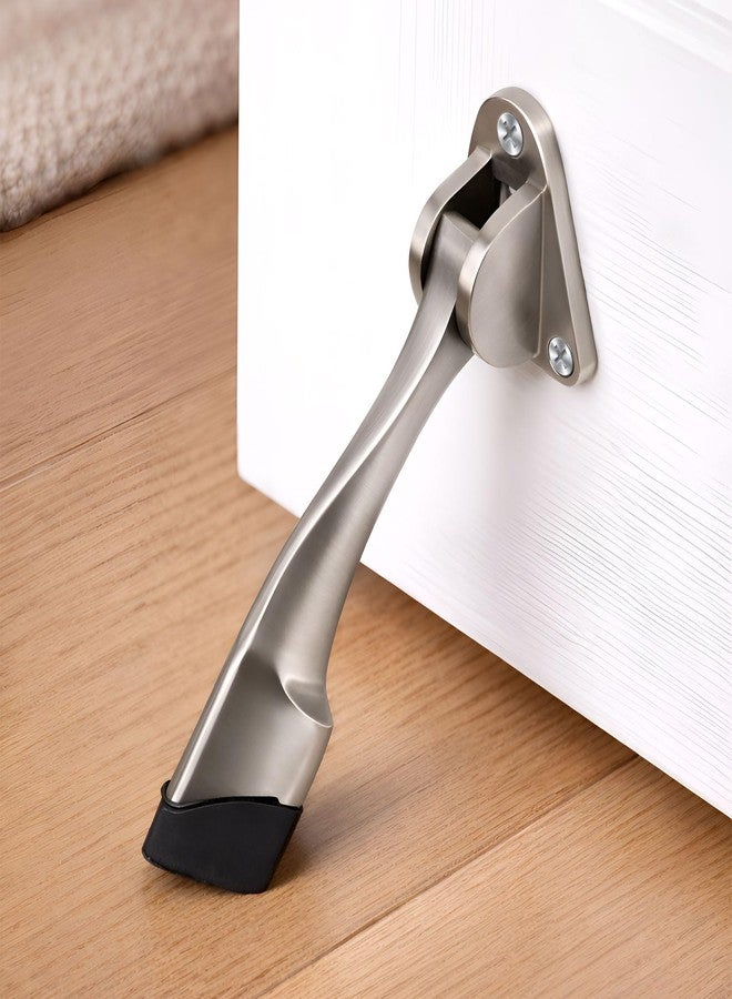 Volo Premium Door Stopper for Home/Door Stoper/Door Stoppers Rubber Powerful Working with Screws, Suitable for All Doors Home/Office/Commercial/Hotels. (Size- 5")(Model : Fish) (Satin, 1) - Image 1
