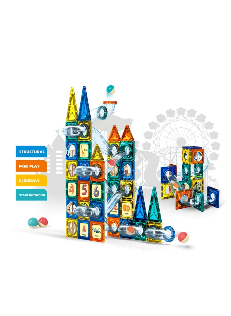Magnatic The Magnetic Building Set - 97 Pieces is a versatile and educational toy designed to inspire creativity and enhance learning in children  - Image 4