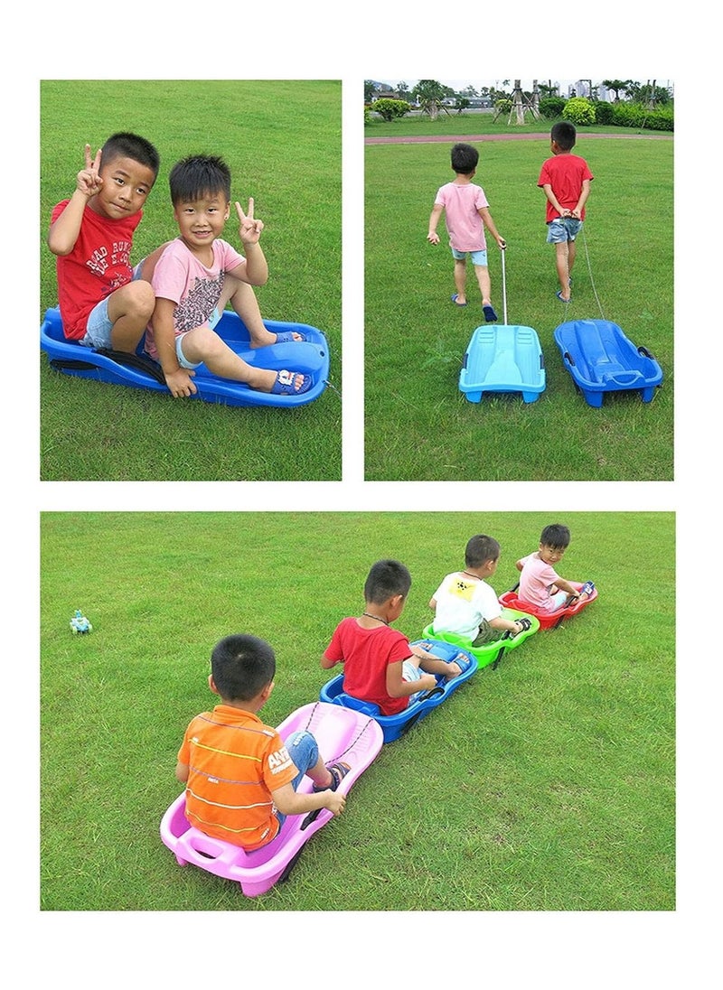 BLOOMING TIME - Portable Snow Sled Sand Grass Skiing: Ultimate Toboggan Adventure with Pull Rope for Kids and Boat Sledge Sprinters - Image 1