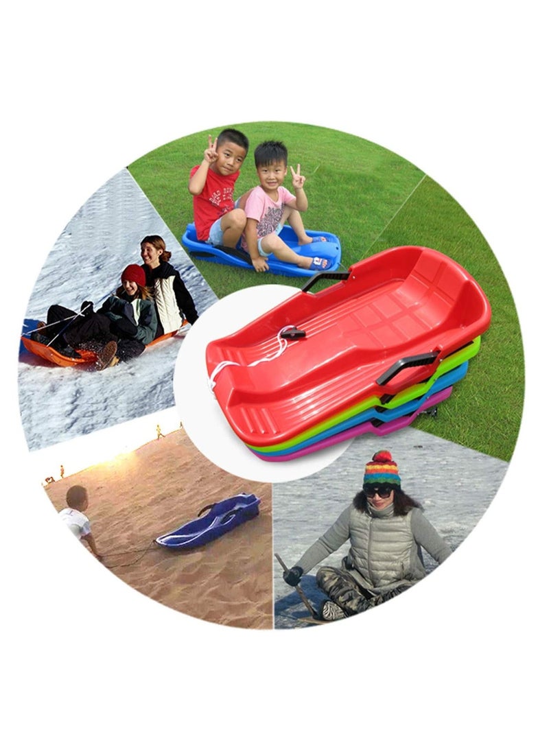 BLOOMING TIME - Portable Snow Sled Sand Grass Skiing: Ultimate Toboggan Adventure with Pull Rope for Kids and Boat Sledge Sprinters - Image 1