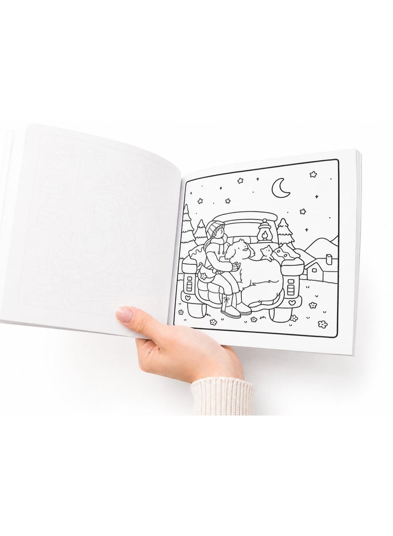 كتاب تلوين للكبار والصغار  لحظات الفتاة - Image 3
