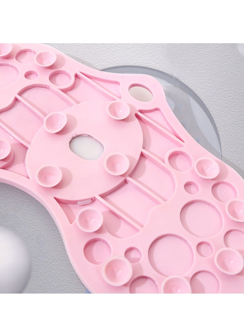 general Bathroom foot sole acupressure pad massage mat small winter bamboo shoots grinding stone exfoliating artifact volcanic stone foot rubbing board (pink) - Image 3