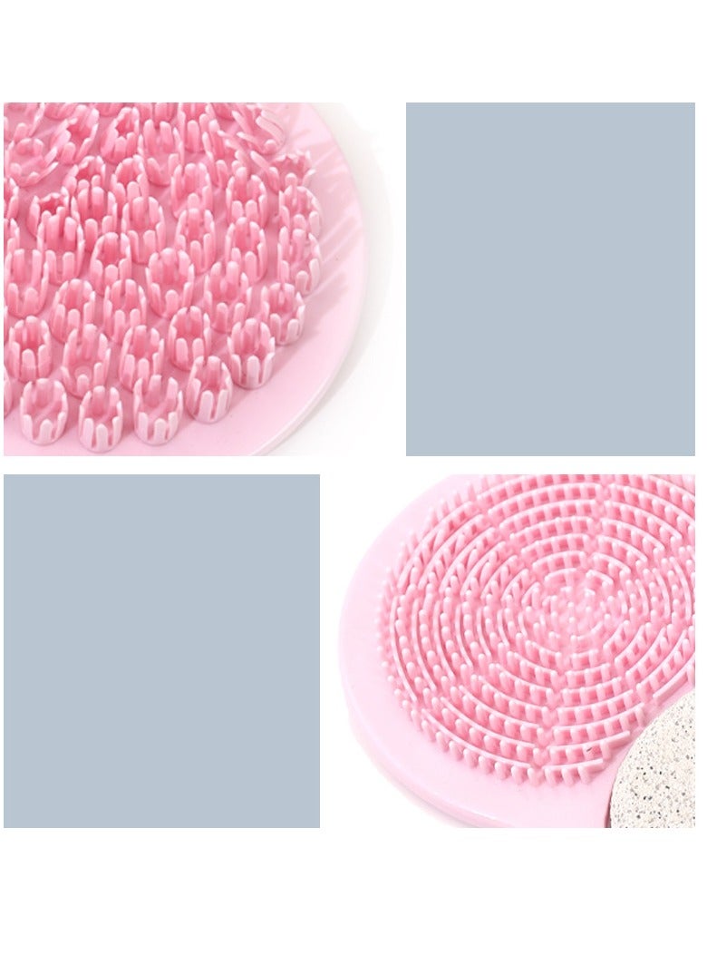 general Bathroom foot sole acupressure pad massage mat small winter bamboo shoots grinding stone exfoliating artifact volcanic stone foot rubbing board (pink) - Image 4