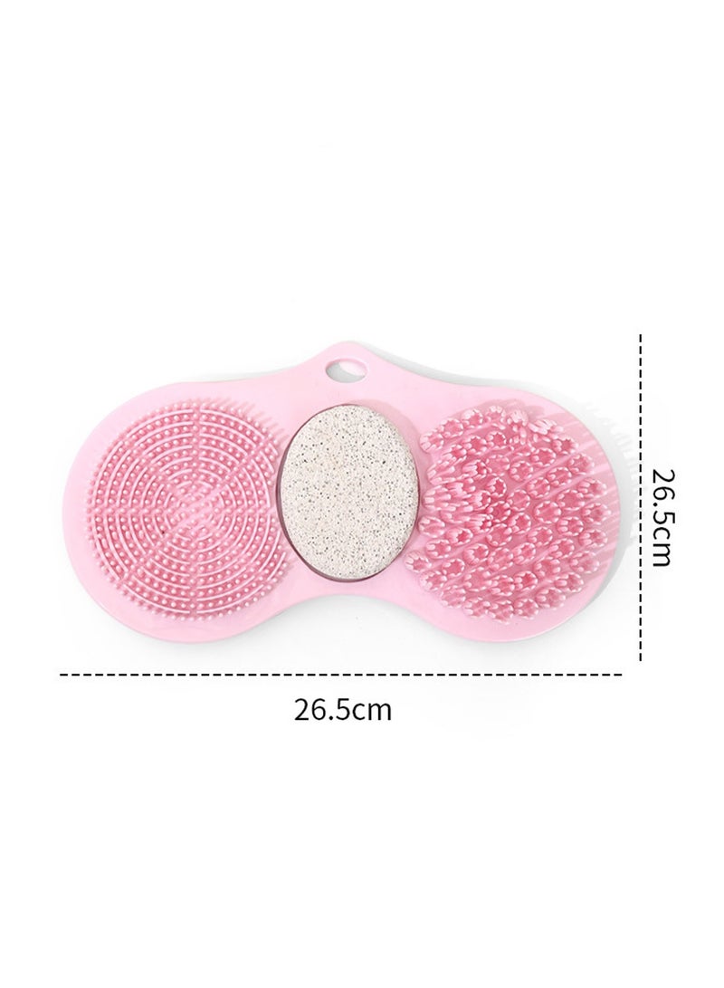 general Bathroom foot sole acupressure pad massage mat small winter bamboo shoots grinding stone exfoliating artifact volcanic stone foot rubbing board (pink) - Image 5