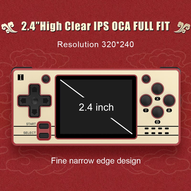 Open Source Handheld 64-bit GBA  FC Nostalgic Game Console  2.4-inch IPS OGA Fully Fitted Screen Supports 13 Mainstream Emulators Customizable UI for Long Time Gaming - Image 2