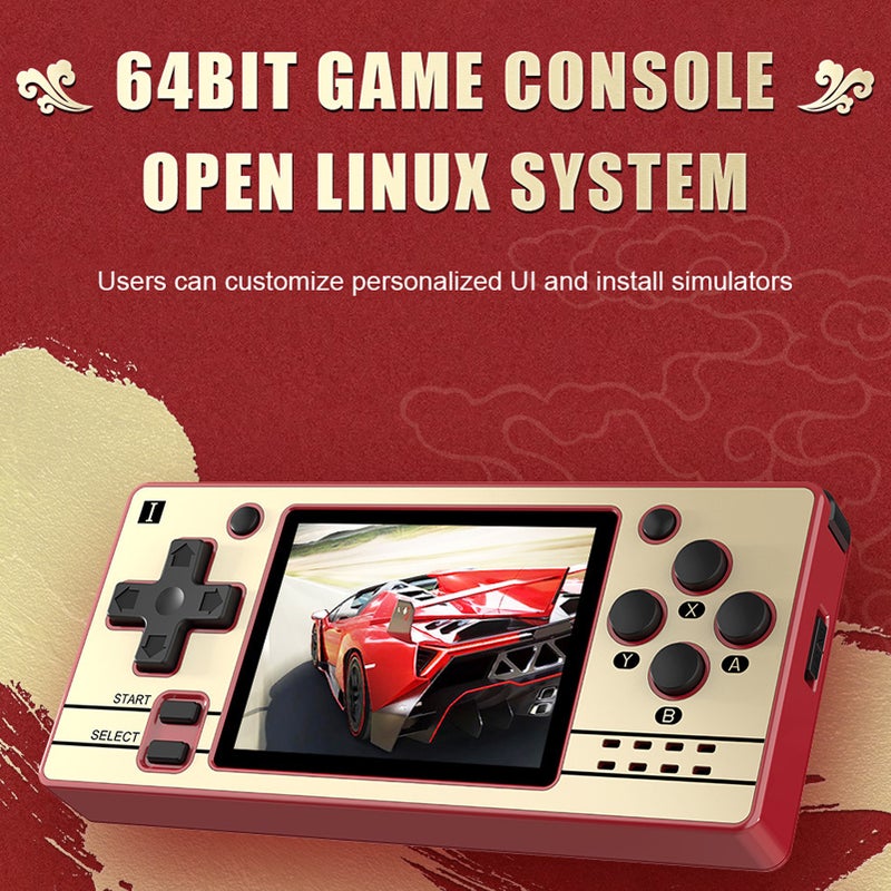 Open Source Handheld 64-bit GBA  FC Nostalgic Game Console  2.4-inch IPS OGA Fully Fitted Screen Supports 13 Mainstream Emulators Customizable UI for Long Time Gaming - Image 4