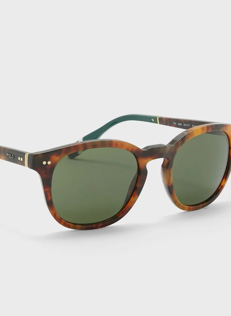 POLO RALPH LAUREN 0Ph4206 Round Sunglasses