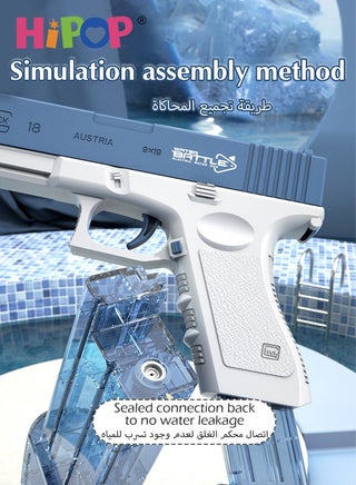Glock Water Gun Toy for Kids,Electric Succession with Double Magazine Children's Water Play Toy,Fighting Toy Water Gun - view 4