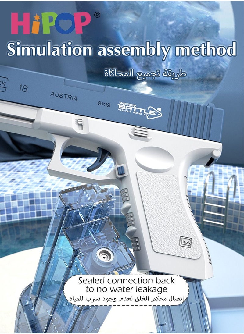 HIPOP - Glock Water Gun Toy for Kids,Electric Succession with Double Magazine Children's Water Play Toy,Fighting Toy Water Gun - Image 1
