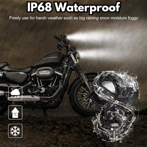 Autozap LIU HJG Waterproof Y Shape Style Laser Beam Driving LED Fog Light Universal For All Motorcycle, Bike, Cars Projector Light 2 Color White & Yellow Spot Beam (Pack Of 2, 12V Dc 40W) - Image 5