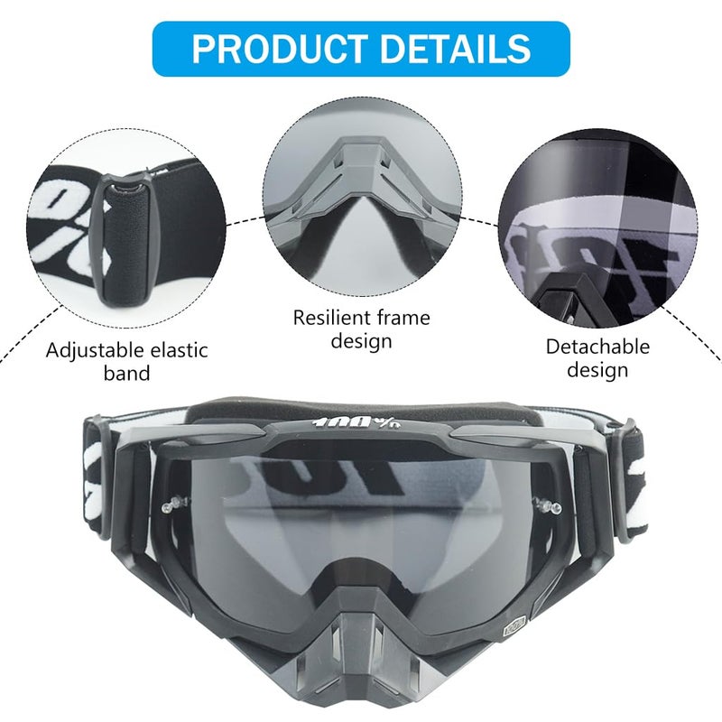 PROBEROS® Unisex Motorcycle Riding Goggles for Men & Women - Image 3