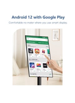 Generic Portable 21-Inch UHD 4K Touch Screen Monitor with Mobile Stand & Lifter ,Built-in Battery ,360° Rotation ,Floor Stand ,Full Movement Display ,Compatible with Play Store for Home, Office & Presentations  - Image 2