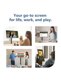 Generic Portable 21-Inch UHD 4K Touch Screen Monitor with Mobile Stand & Lifter ,Built-in Battery ,360° Rotation ,Floor Stand ,Full Movement Display ,Compatible with Play Store for Home, Office & Presentations  - Image 3