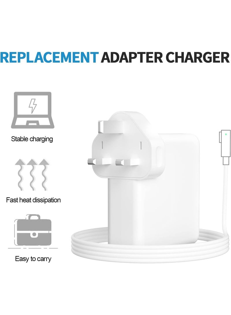 Zexen 85W Power Adapter Charger Cord for Macbook Mac Pro 15inch & Mac Pro 17inch (mid-2009 to mid-2012 released) MagSafe1 L-tip 18.5V,4.6A (White) - Image 3