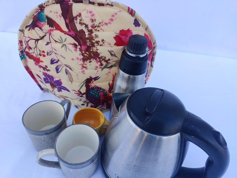 Malan Bai Mandala Tea Cozy Cover Hand Block Winter Tea Cozy Cotton Tea Kettle Warmer Pot Cover Hot Coffee Cover Handamde Kitchen Décor Brand: Malan Bai (Pattern 14) - Image 1