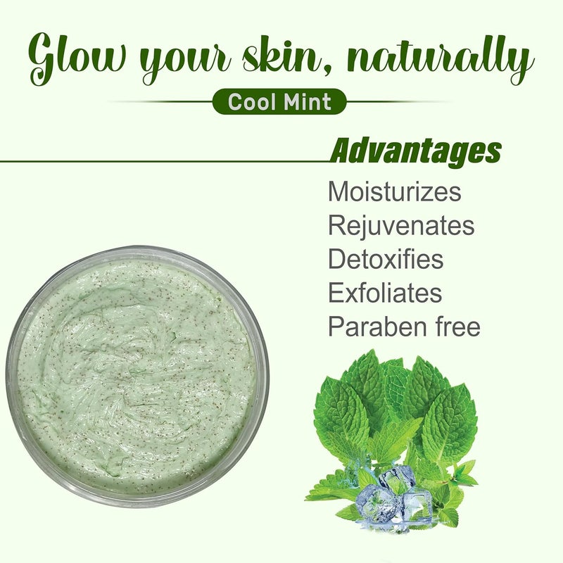 ECOLYTE+ La Parisienne Cool Mint Face Scrub - 500 ml Exfoliating Scrub for Smooth and Beautiful Skin - Image 5
