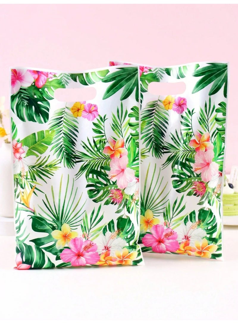 اكياس توزيعات مجموعه من 20 كيس من اكياس الهدايا و التوزيعات بطبعات الأزهار والأوراق الخضراء تضيف لمسة مبهجة  لأي مناسبه مثاليه لحفلات اعياد الميلاد و الحفلات ذات الطبع الخاص - Image 3