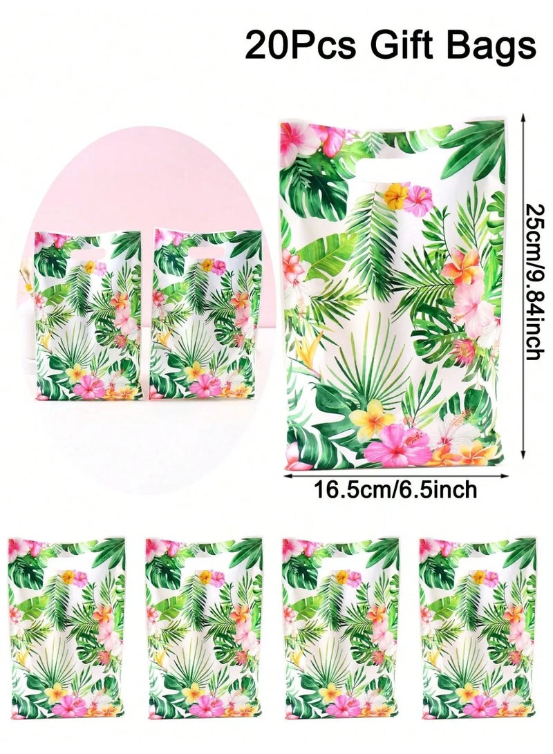 اكياس توزيعات مجموعه من 20 كيس من اكياس الهدايا و التوزيعات بطبعات الأزهار والأوراق الخضراء تضيف لمسة مبهجة  لأي مناسبه مثاليه لحفلات اعياد الميلاد و الحفلات ذات الطبع الخاص - Image 5