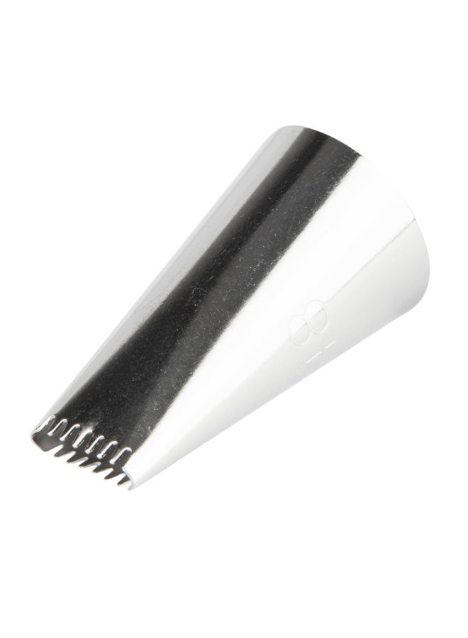Restaurantware Pastry Tek Pastry Tip, 1 Reusable Basketweave Piping Tip - #48, Dent-Resistant, Stainless Steel Icing Tip, Dishwasher-Safe, Decorate Cupcakes, Cakes, or Cookies - Image 1