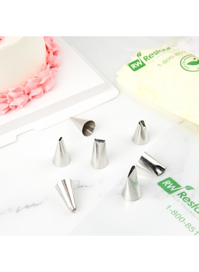 Restaurantware Pastry Tek Pastry Tip, 1 Reusable Basketweave Piping Tip - #48, Dent-Resistant, Stainless Steel Icing Tip, Dishwasher-Safe, Decorate Cupcakes, Cakes, or Cookies - Image 5