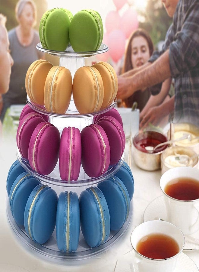 كاندورا حامل عرض الماكرون من كاندورا ذو 4 طوابق، حامل كيك، برج الماكرون (مجموعتان) - Image 2